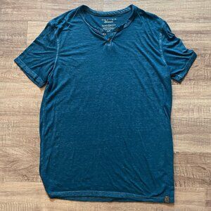 BUNDLE & SAVE! Men's LUCKY BRAND teal Venice Burnout tee, size M.